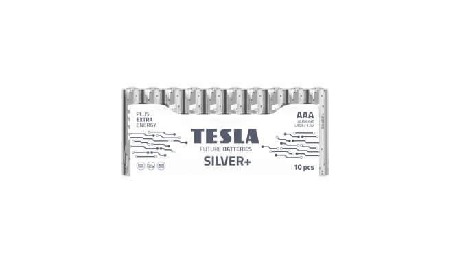 TESLA alkaline battery R6 (AA) SILVER+ [10x72] 10 pcs