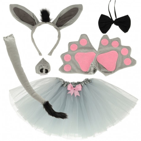 Karnevali kostüüm maskeerimine eesli seelik pearätt 7 esemed