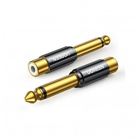 6,35 mm klappadapter (isane) ja RCA (emane) vahel, kuldne