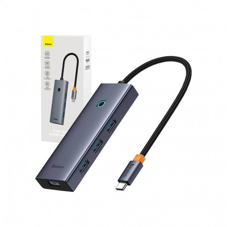 Dokkimisjaam / adapter USB C pistik - 2 tüüpi pistikut (HDMI + 4x USB3.0) UltraJoy BASEUS