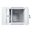 DIGITUS DN-WD19 06U/550 DIGITUS Wallmount cabinet 6U, double section, 600x550mm, grey RAL 7035