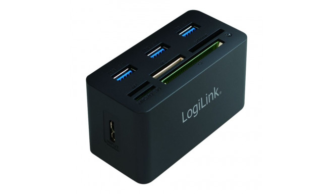 LOGILINK CR0042 LOGILINK - USB 3.0 jaotur koos kõigi-ühes kaardilugejaga