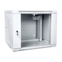 DIGITUS DN-WD19 09U/550 DIGITUS Wallmount cabinet 9U, double section, 600x550mm, grey RAL 7035