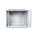 DIGITUS DN-WD19 09U/550 DIGITUS Wallmount cabinet 9U, double section, 600x550mm, grey RAL 7035