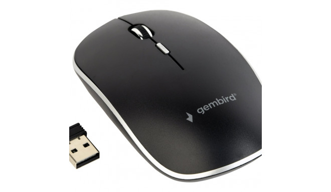 GEMBIRD Silent wireless optical mouse black