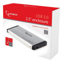 GEMBIRD EE2-U3S-2-S HDD/SSD enclosure Gembird for 2.5 SATA - USB 3.0, Aluminium, Silver