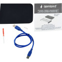 Gembird HDD housing EE2-U3S-2 HDD/SSD, black