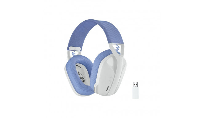 LOGITECH Lightspeed G435 täissuuruses Bluetooth / 2.4 GHz raadiosagedusega juhtmevabad valged Discor