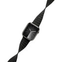 Crong Melange - Magnetic strap for Apple Watch 42/44/45/49 mm (black melange)