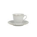 CUP+SAUCER SOFIA-B014 250ML DOMOLETTI