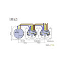 SOCKET IUK-3-01 E/S  3 4A