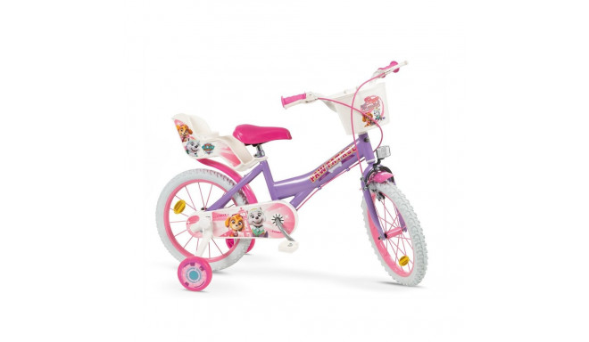 Children's Bike 16" Paw Patrol Purple 1680 Girl TOIMSA