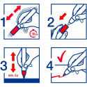 permanentne marker EDDING 750 (metall, klaas, plastik) 2-4mm valge