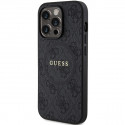 Guess case for iPhone 14 Pro 6,7" GUHMP14LG4GFRK black HC MAGSAFE PU 4G RING CLASSIC LOGO