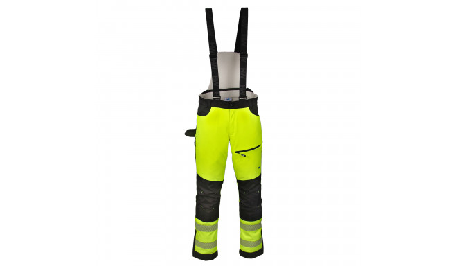 HW Scout softshell soojad traksipüksid Hi-Vis kollane 56