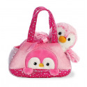 AURORA Fancy Pals plush toy pink penguin in a