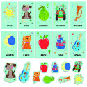 HEADU Montessori Baby Flashcards (In Latvian 