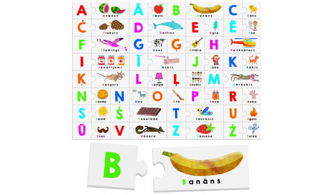 HEADU Montessori Touch Abc (In Latvian lang.)