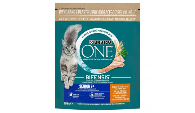 Kaķu barība Purina One Bifensis Senior 7+ Seniors Cālis 800 g