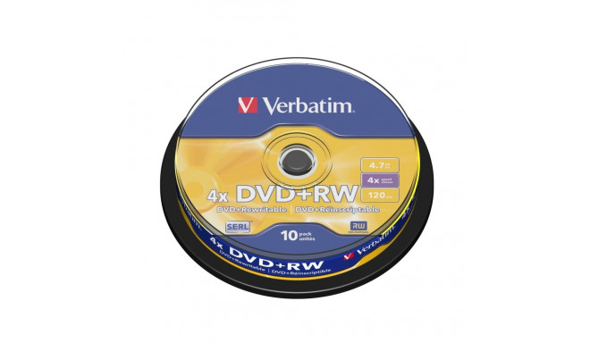 DVD-RW Verbatim    10 Units Black 4,7 GB 4x (10 Units)