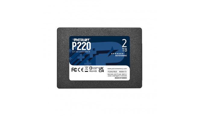 Kõvaketas Patriot Memory P220 2 TB SSD