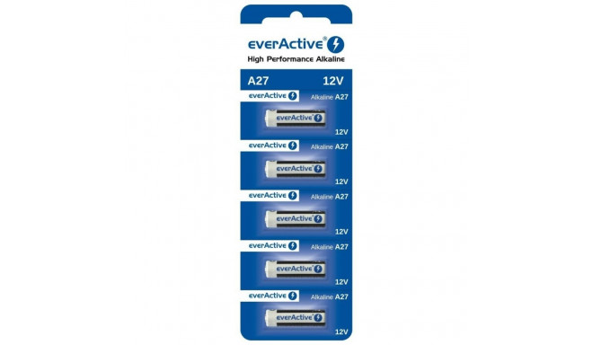 Patareid EverActive 27A 12 V (5 Ühikut)
