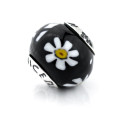 Beads Viceroy VMB0038-25 Black White Yellow (1 cm)