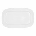 Serving Platter Bidasoa Glacial Ceramic White (36 x 21 cm) (Pack 3x)