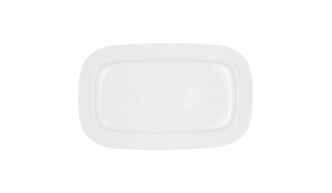 Pasniegšanas Plate Bidasoa Glacial Balts Keramika 36 x 21 cm (3 gb.) (Pack 3x)