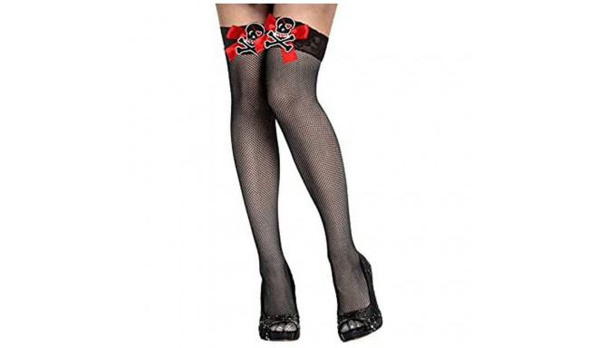 Costume Stockings Pirate One size Black Pirate