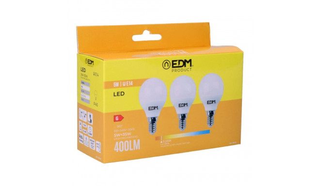 3 LED spuldžu komplekts EDM 98200 G 35 W 5 W 50 W E14 400 lm Ø 4,5 x 8 cm (3200 K)