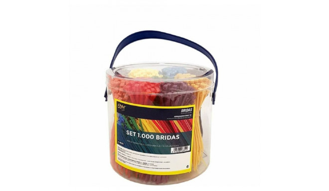 Nailonist Kaablikinnitused EDM 48351 Valitud värvid 100 x 2 mm 100 x 2,5 mm 1000 Unidades