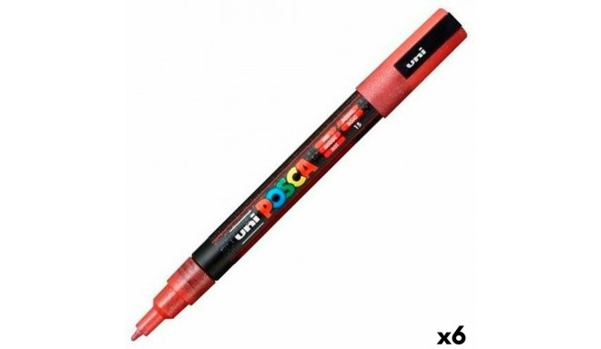 Marker POSCA PC-3ML Punane (6 Ühikut)