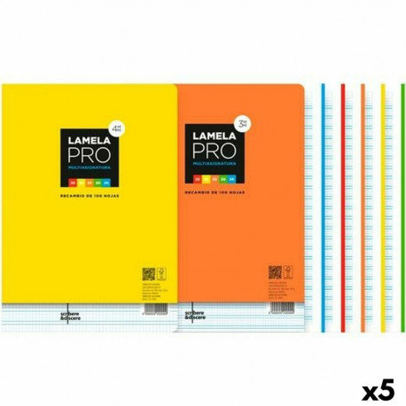 Asenduslehed Lamela Mitmevärviline A4 100 Lehed 3 mm (5 Ühikut)