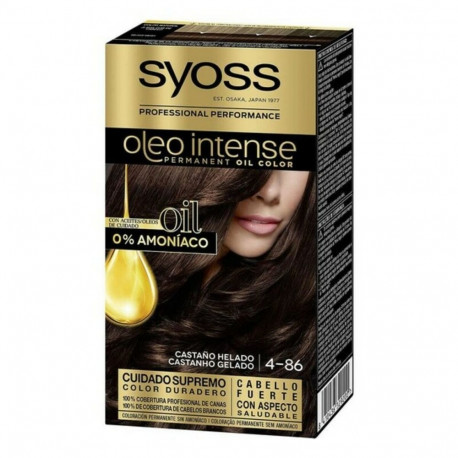 Püsivärv Syoss Olio Intense Külm kastan Nº 4,86 Plaatinablond Nº 4.86-Castano Helado