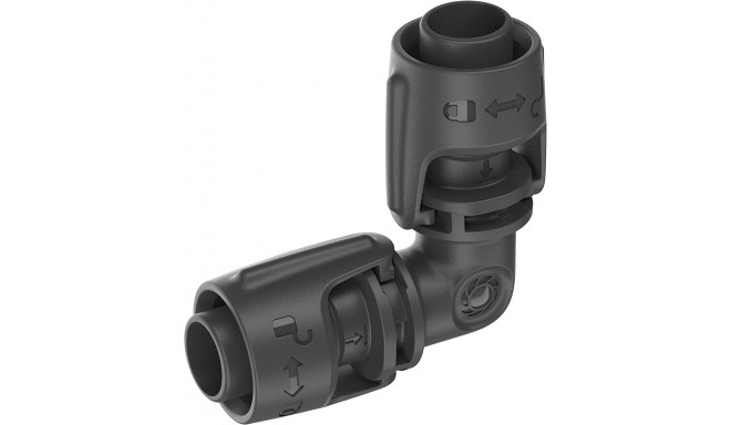 Gardena Micro-Drip-System L-piece 13mm (1/2), connection (dark grey, 2 pieces, model 2023)