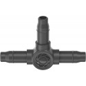 Gardena Micro-Drip-System T-piece 4.6mm (3/16), connection (dark grey, 10 pieces, model 2023)