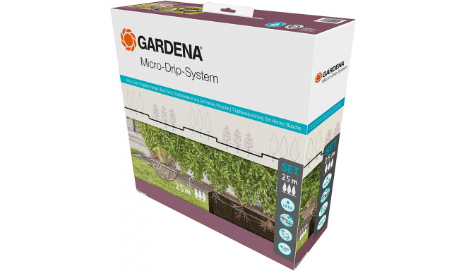 Gardena Micro-Drip-System drip line for bushes/hedges 1.6 l/h, 50 meters, dripper (black, model 2023