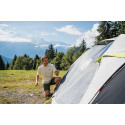 Coleman 3-person dome tent Darwin 4 Plus (grey/light green, with tunnel stem, model 2023)