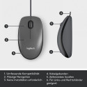 Logitech M100, Mouse (black, compatible with Windows/macOS/ChromeOS/Linux)