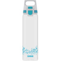 SIGG drinking bottle Total Clear One MyPlanet "Aqua" 0.75L (transparent/light blue, one-hand closure