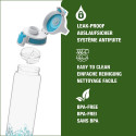 SIGG drinking bottle Total Clear One MyPlanet "Aqua" 0.75L (transparent/light blue, one-hand closure