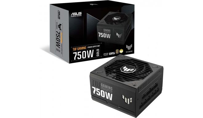 ASUS TUF Gaming 750W Gold, PC power supply (black, 4x PCIe, cable management, 750 watts)