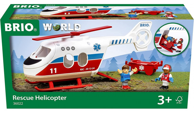 BRIO World Rescue Helicopter Toy Vehicle