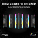 Corsair 64 GB DDR5-6600 Kit, memory (black, CMH64GX5M4B6600C32, Vengeance RGB, XMP)