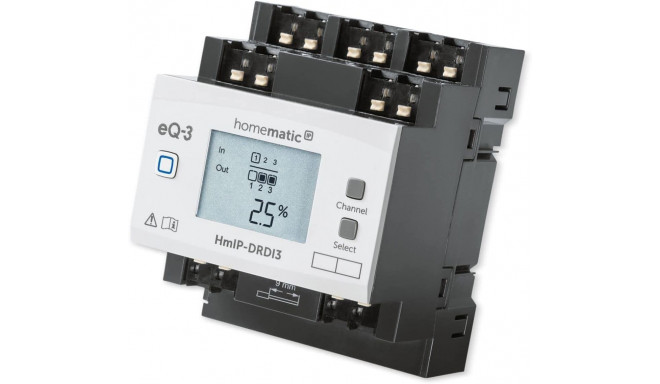 Homematic IP dimming actuator for DIN rail mounting - triple (HmIP-DRDI3), dimmer