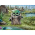 Schmidt Spiele Thomas Kinkade Studios: Star Wars The Mandalorian - Grogu The Child, Jigsaw Puzzle (1