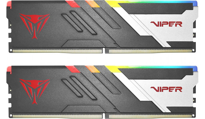 Patriot 32 GB DDR5-7000 Kit, memory (black, PVVR532G700C32K, Viper Venom RGB, XMP)