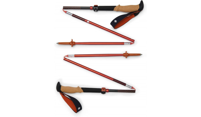 Black Diamond trekking poles Pursuit FLZ S/M, fitness device (black/red, 1 pair, 110-125 cm)