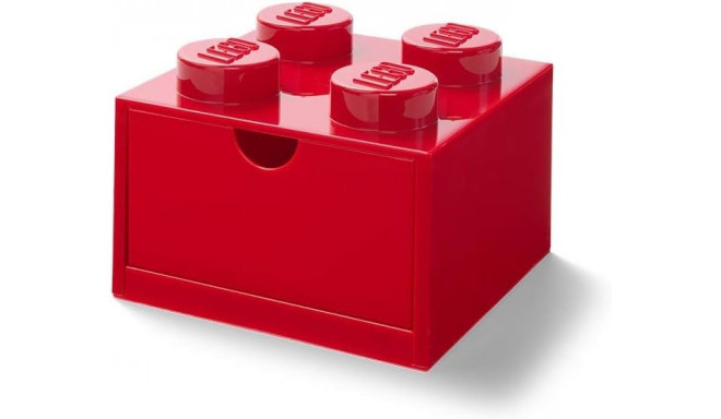 Room Copenhagen LEGO Desk Drawer 4 , storage box (red, knobs)
